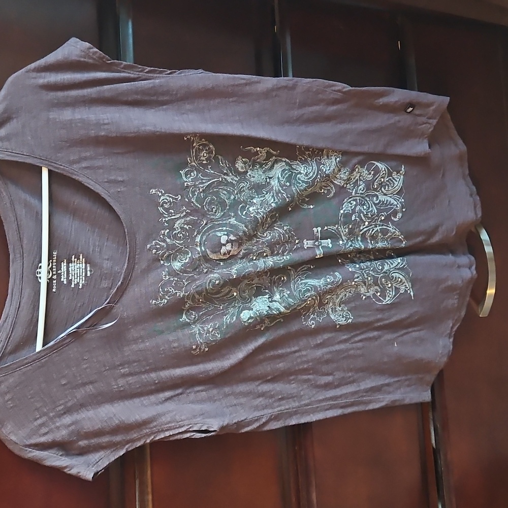 Rock And republic Skull Shirt